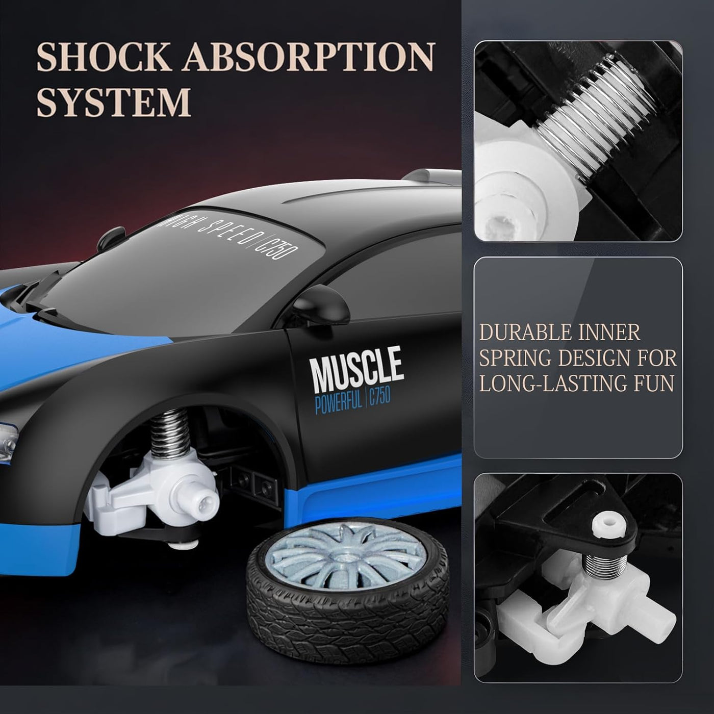 Auto de control remoto RC Drift Car 2.4GHz escala 1:24 4WD 15KM\/H...