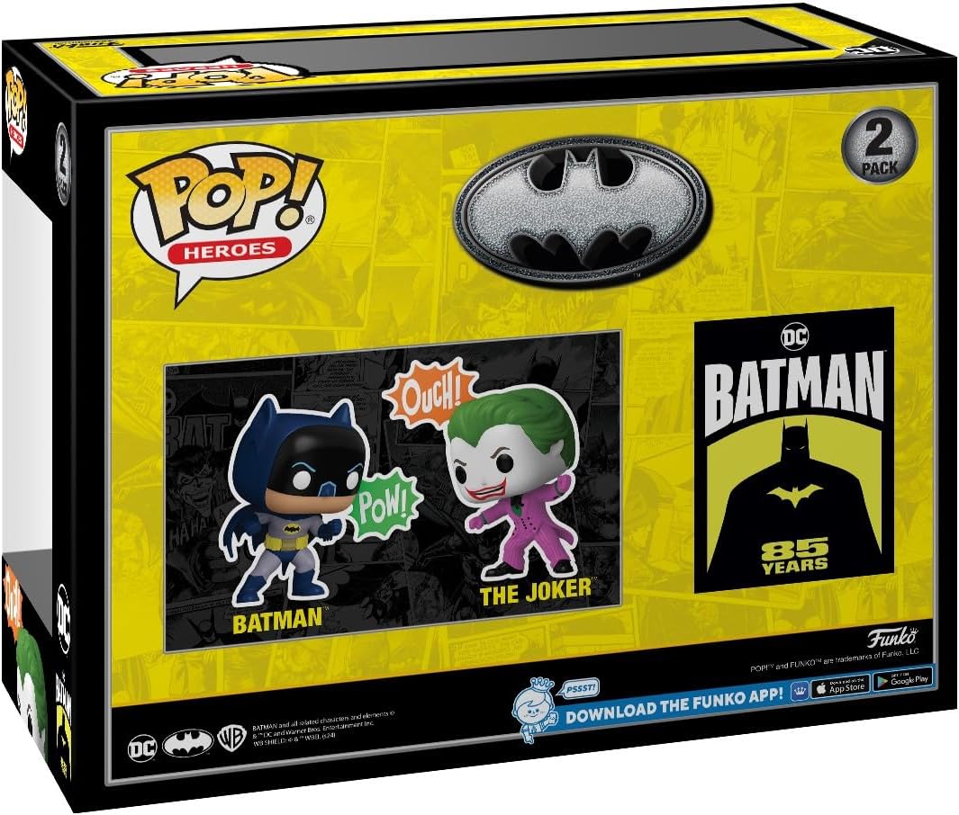 Funko POP! Heroes: Batman's 85th Anniversary - Joker\/Batman, p...
