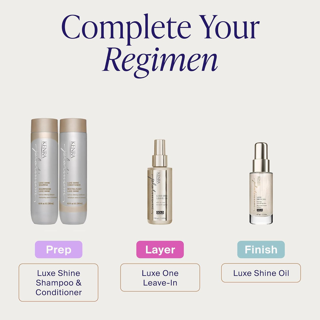 Kenra Platinum Luxe Shine Shampoo | High Shine | Champú suavizante...