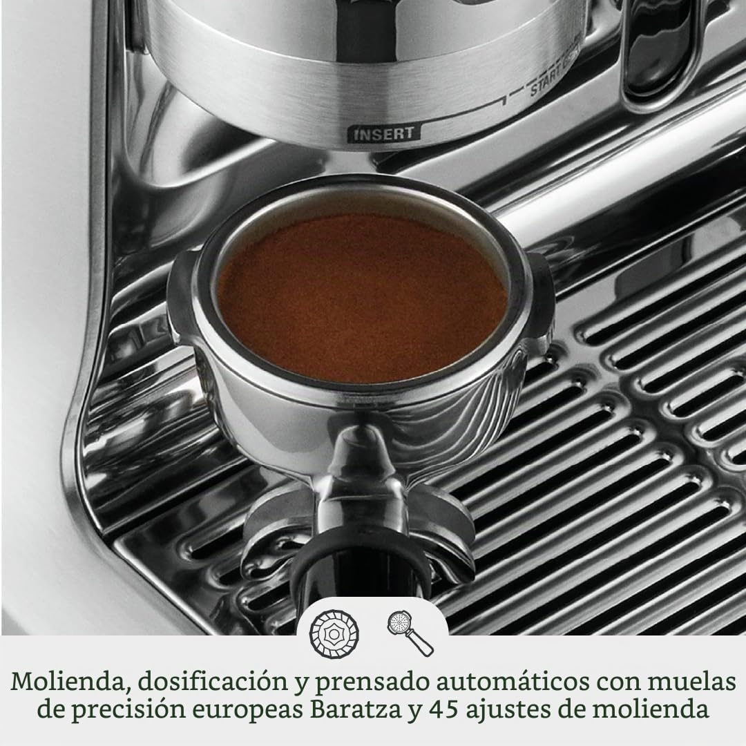 Breville Máquina Espresso Oracle, BES980XL de plata