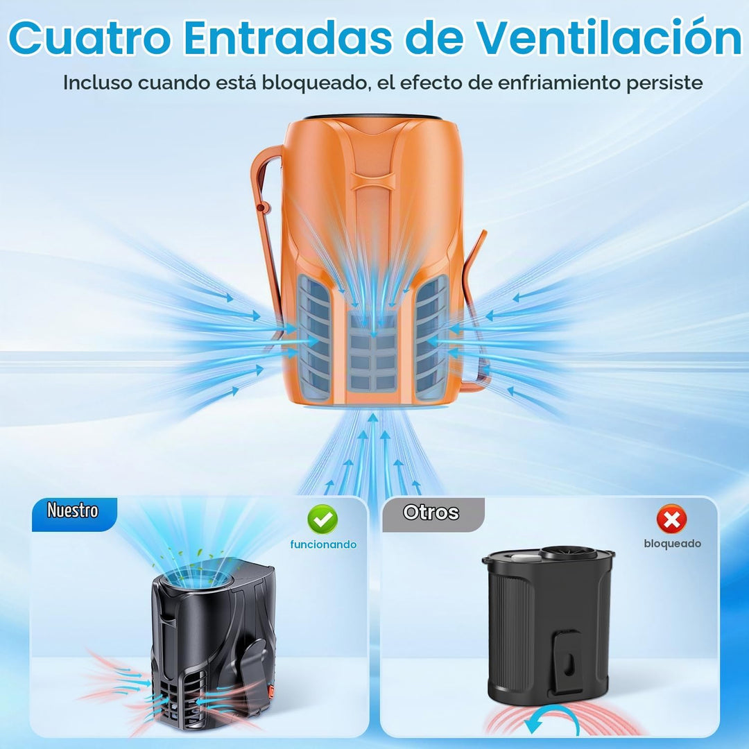 DeeKom 2025 Ventilador de cintura portátil personal y ventilador de...