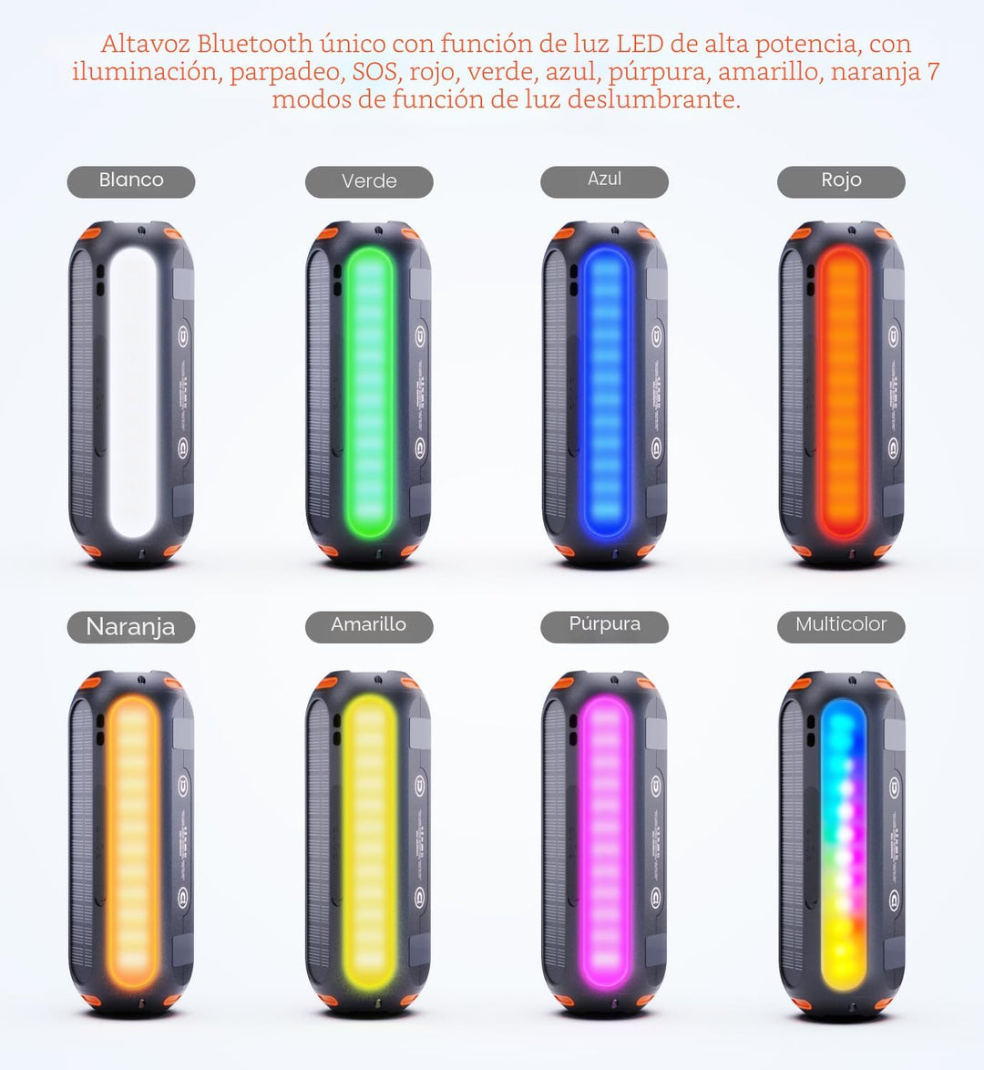 ABFOCE Altavoz Bluetooth magnético, altavoz de golf con carga solar...