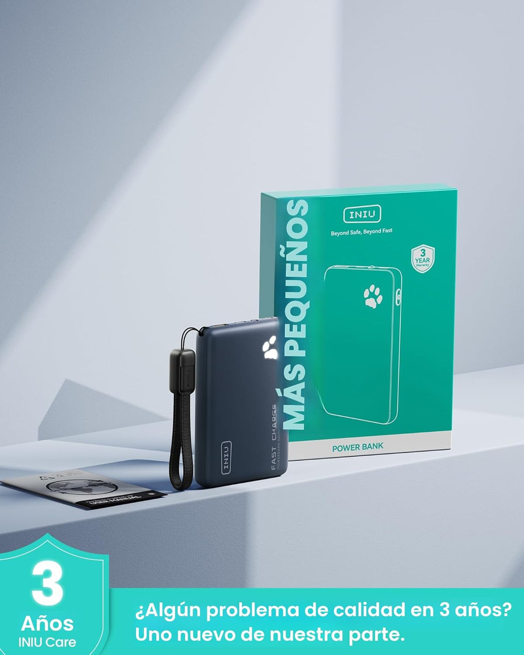 INIU Cargador portátil, ultra delgado de 10000 mAh, 45 W, batería d...