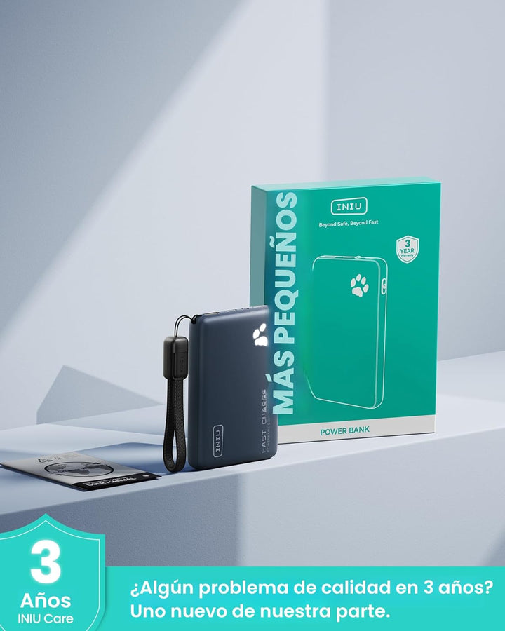 INIU Cargador portátil, ultra delgado de 10000 mAh, 45 W, batería d...