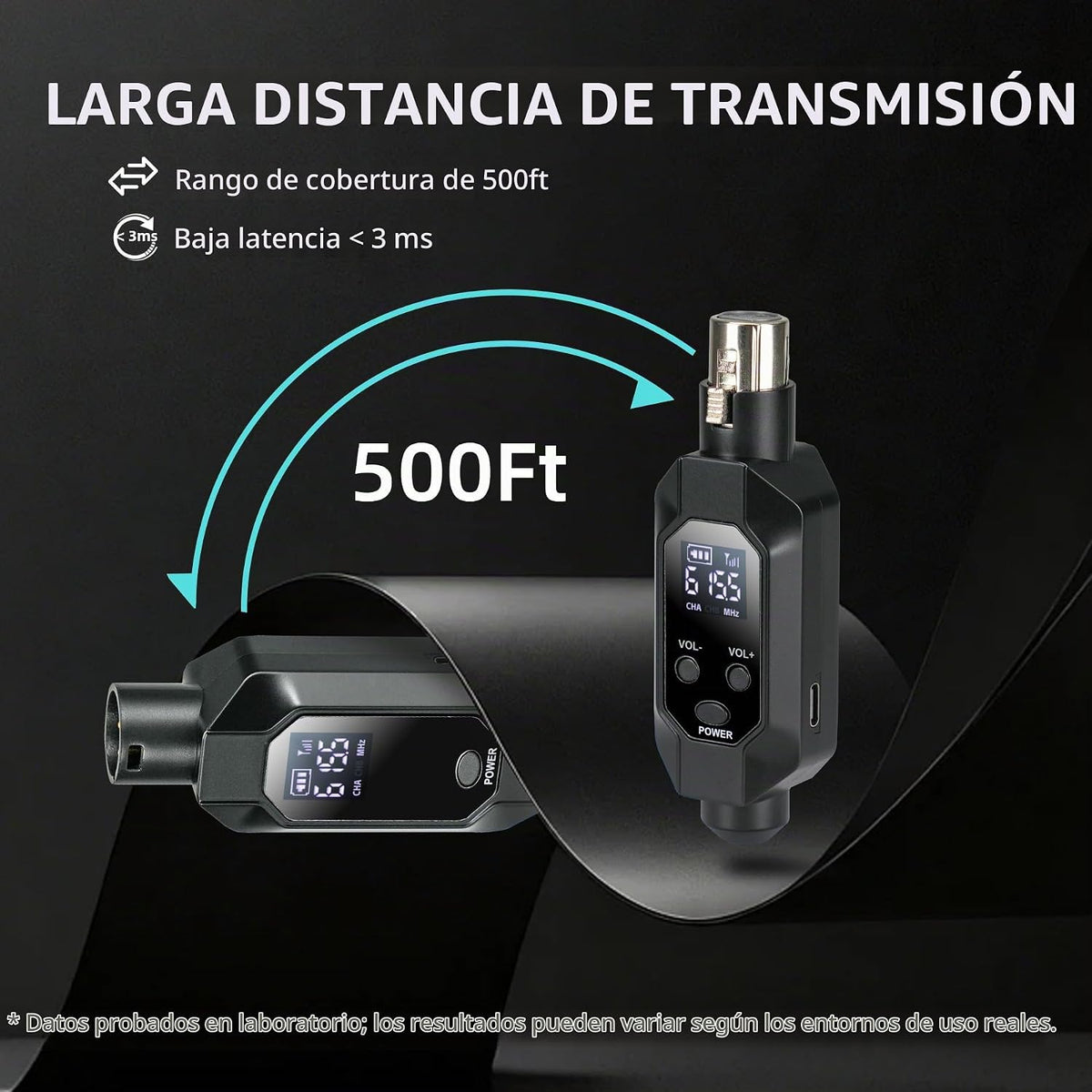 Kelgyua Transmisor y receptor inalámbrico XLR, receptor transmisor