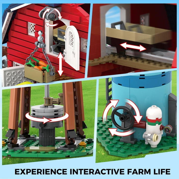Western Farm - Juego de construcción de casa de granero