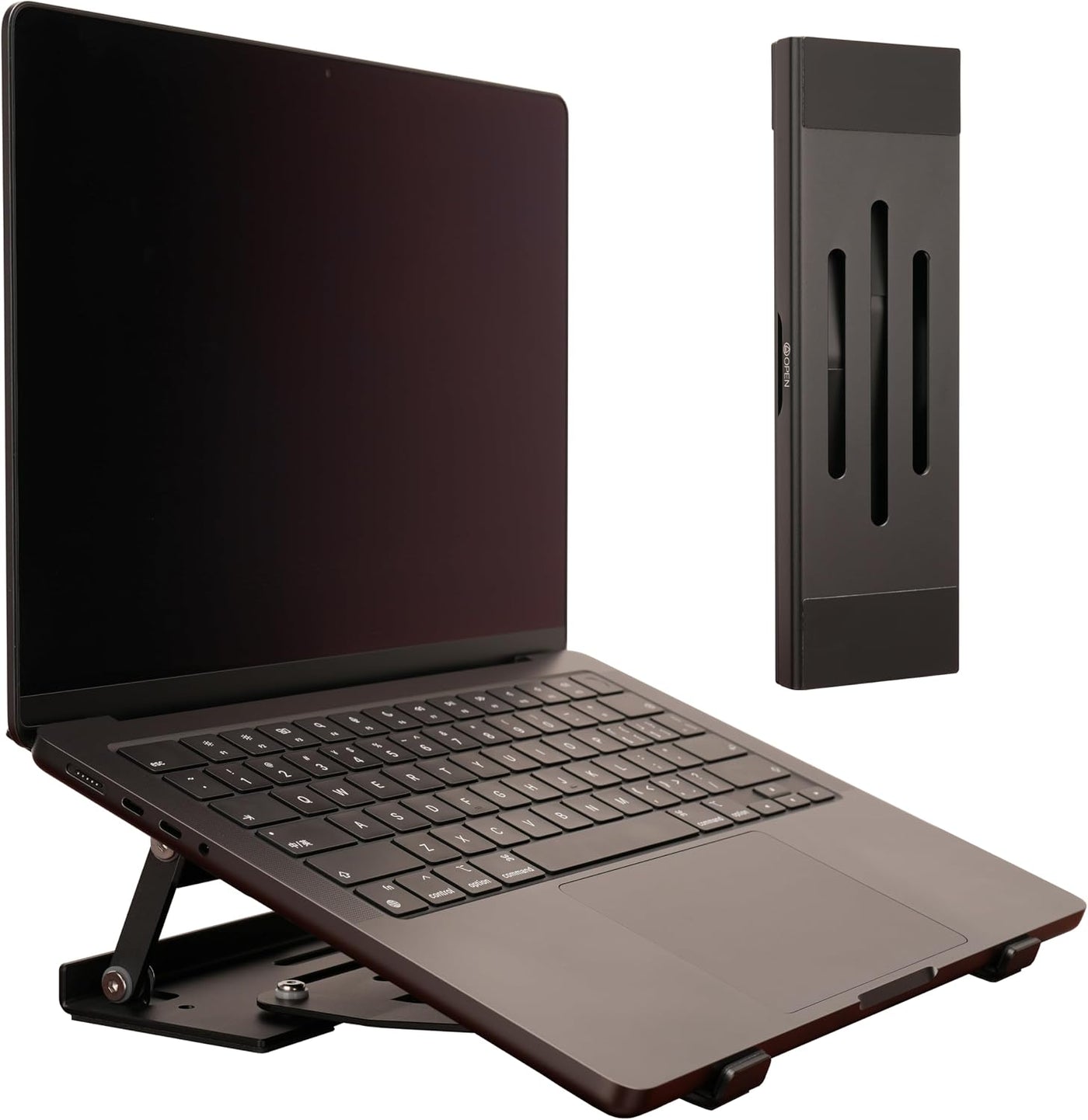 Psitek Soporte elevador plegable de aluminio 3 en 1 ajustable y ple...
