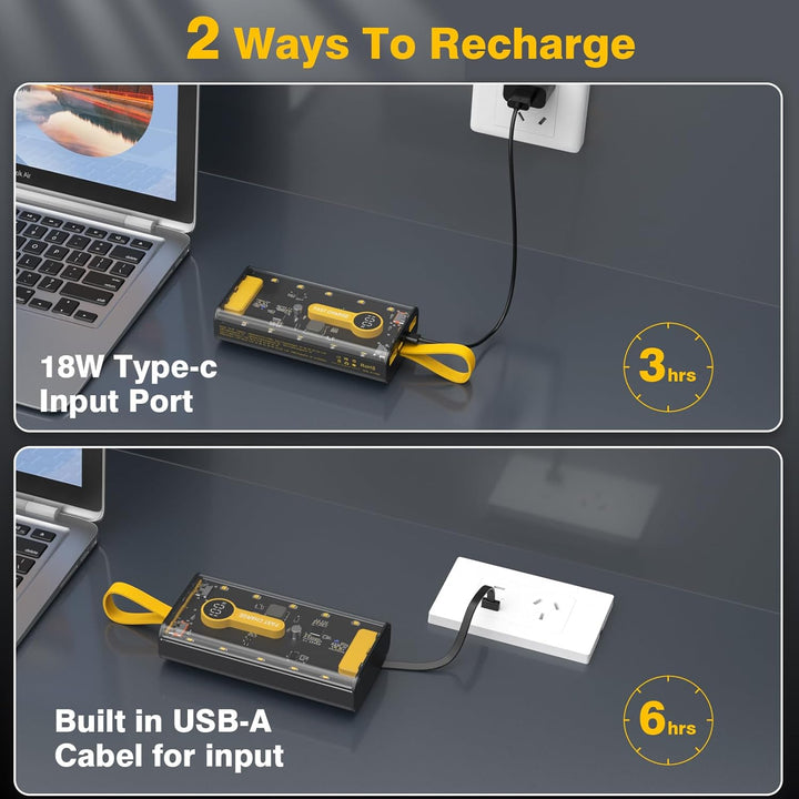 Cargador portátil de 10000 mAh, banco de energía de carga rápida de...