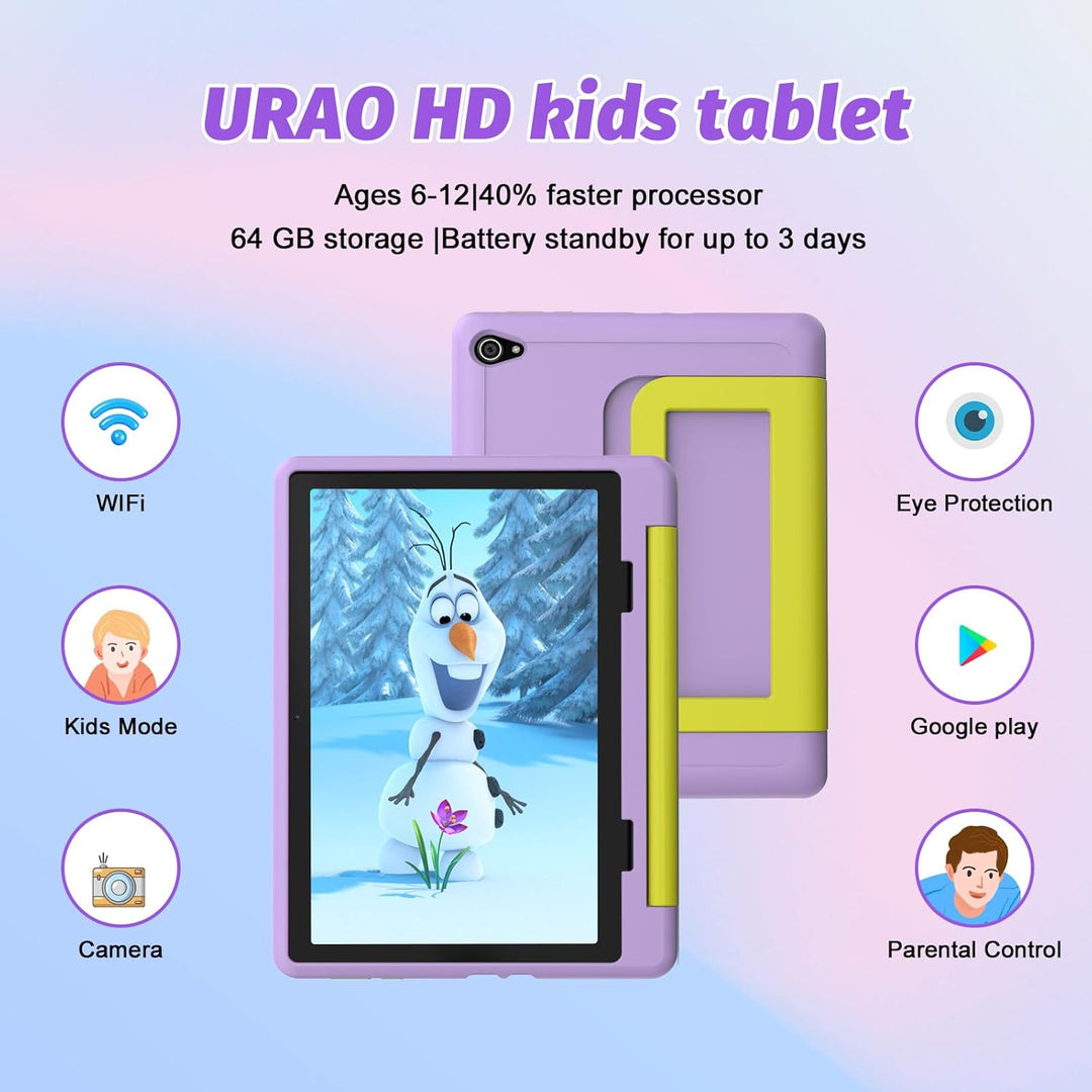 URAO Tableta para niños tableta Android 14 para niños de
