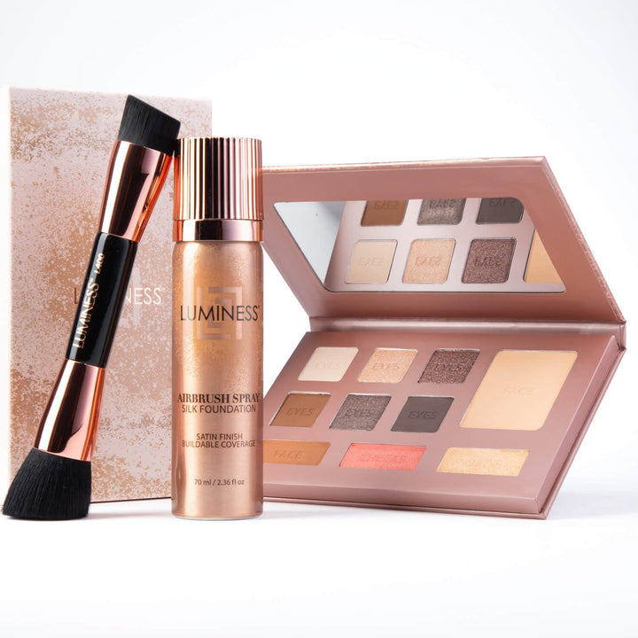 LUMINESS Face Time - Kit de maquillaje todo en uno, incluye paleta...