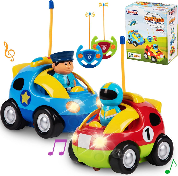 Paquete Prextex de 2 coches a radio control de dibujos animados de...
