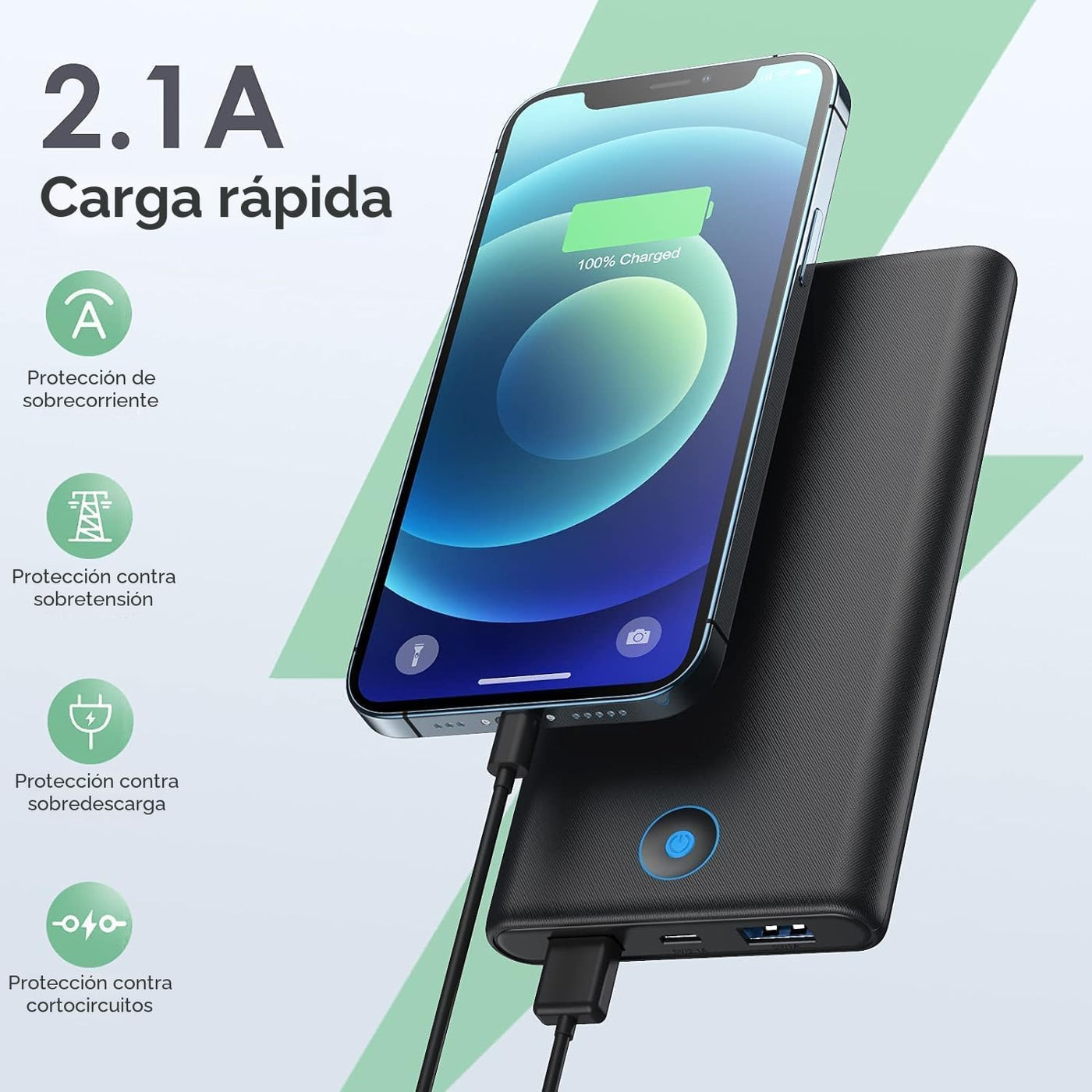 [Paquete de 2] Cargador portátil de 20000 mAh, batería de carga ráp...