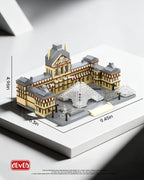 dOvOb Juego de micro bloques de construcción de Louvre de arquitectura (2885 piezas) - Modelo arquitectónico de fama mundial juguetes regalos para niños y adultos