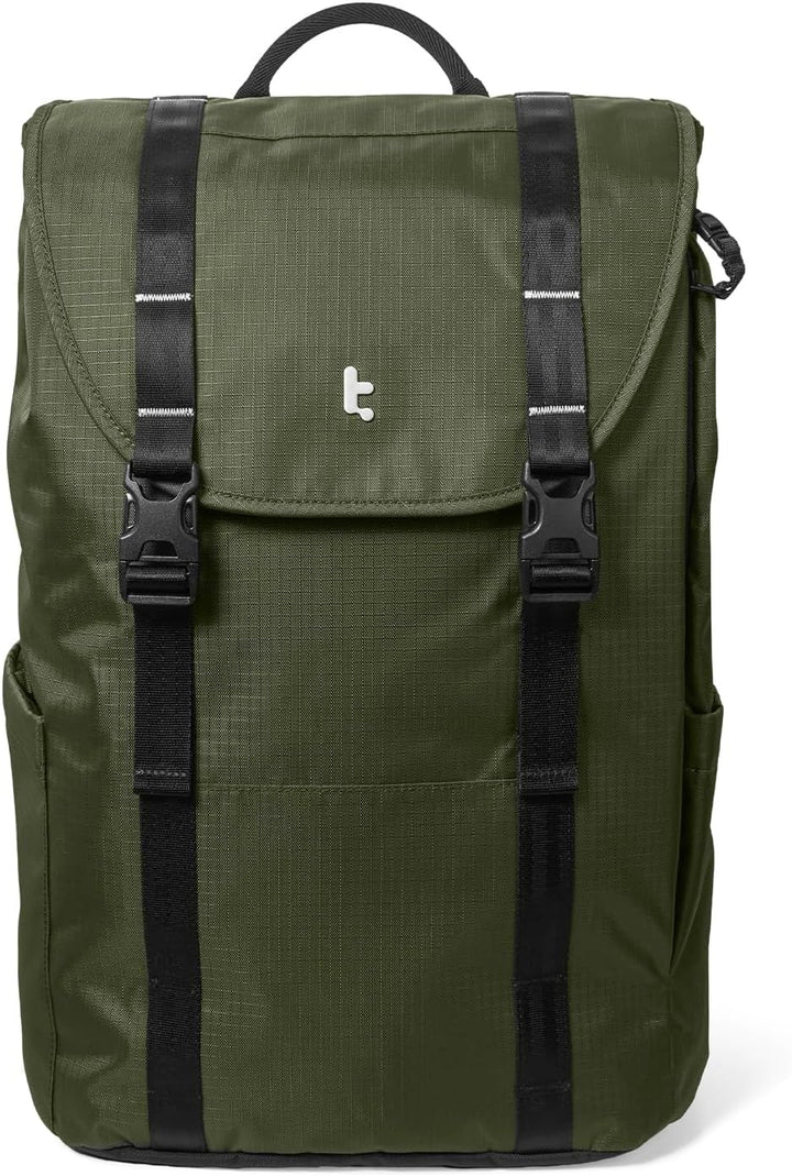 tomtoc Mochila para laptop con solapa, ligera, resistente al agua,...