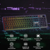 Redragon Teclado inalámbrico K526 PRO RGB para juegos, 104 teclas d...