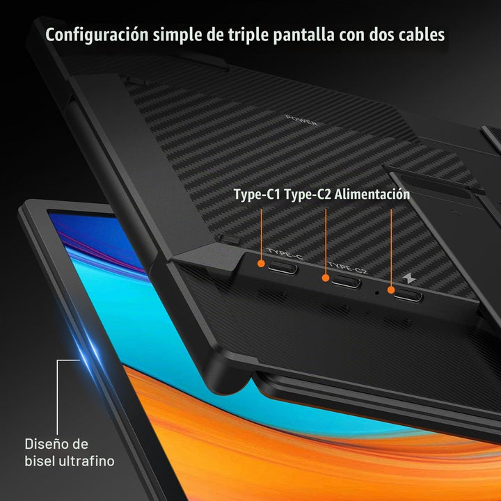 Leudaich Extensor de pantalla para portátil de 14 pulgadas, monitor...