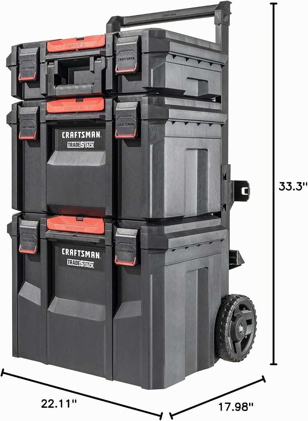 CRAFTSMAN VERSASTACK XL Sistema de almacenamiento de herramientas de torre rodante, 4 piezas (CMST60420)