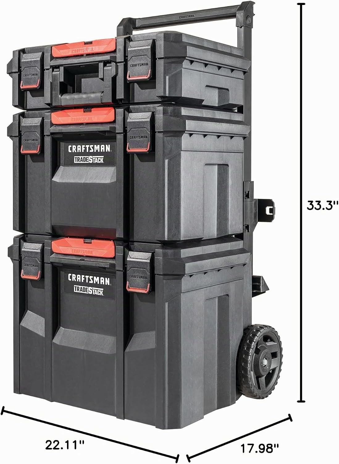 CRAFTSMAN VERSASTACK XL Sistema de almacenamiento de herramientas de torre rodante, 4 piezas (CMST60420)