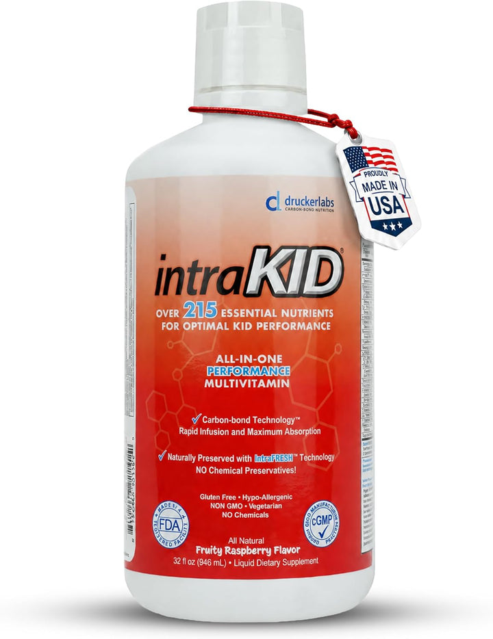 intraKID Drucker Labs - Multivitamínico líquido orgánico para niños...