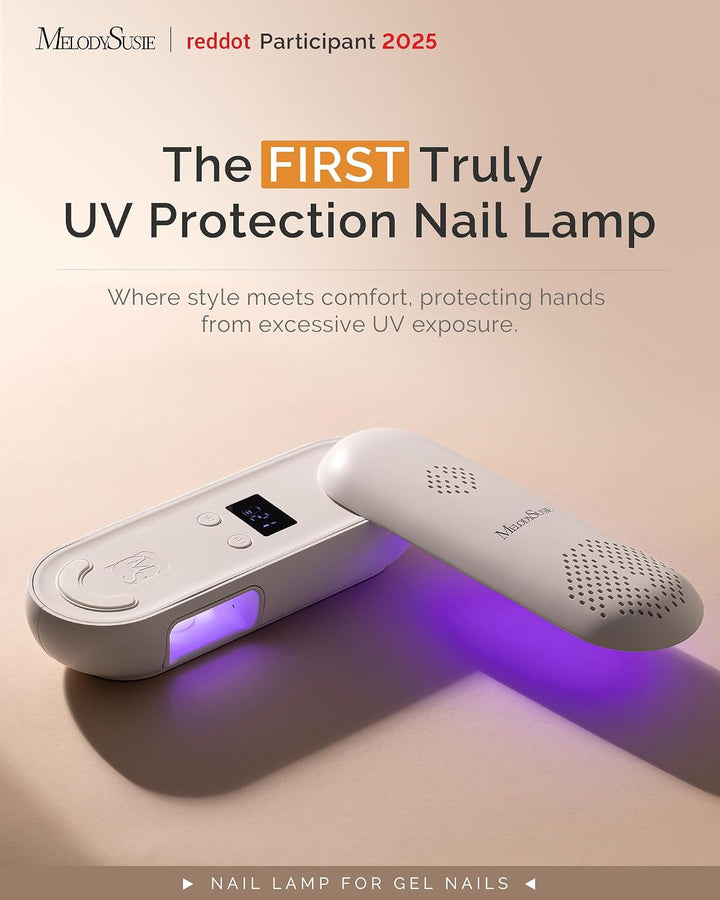 MelodySusie Lámpara UV de Uñas Compacta Inalámbrica, P-PLUS20F con...