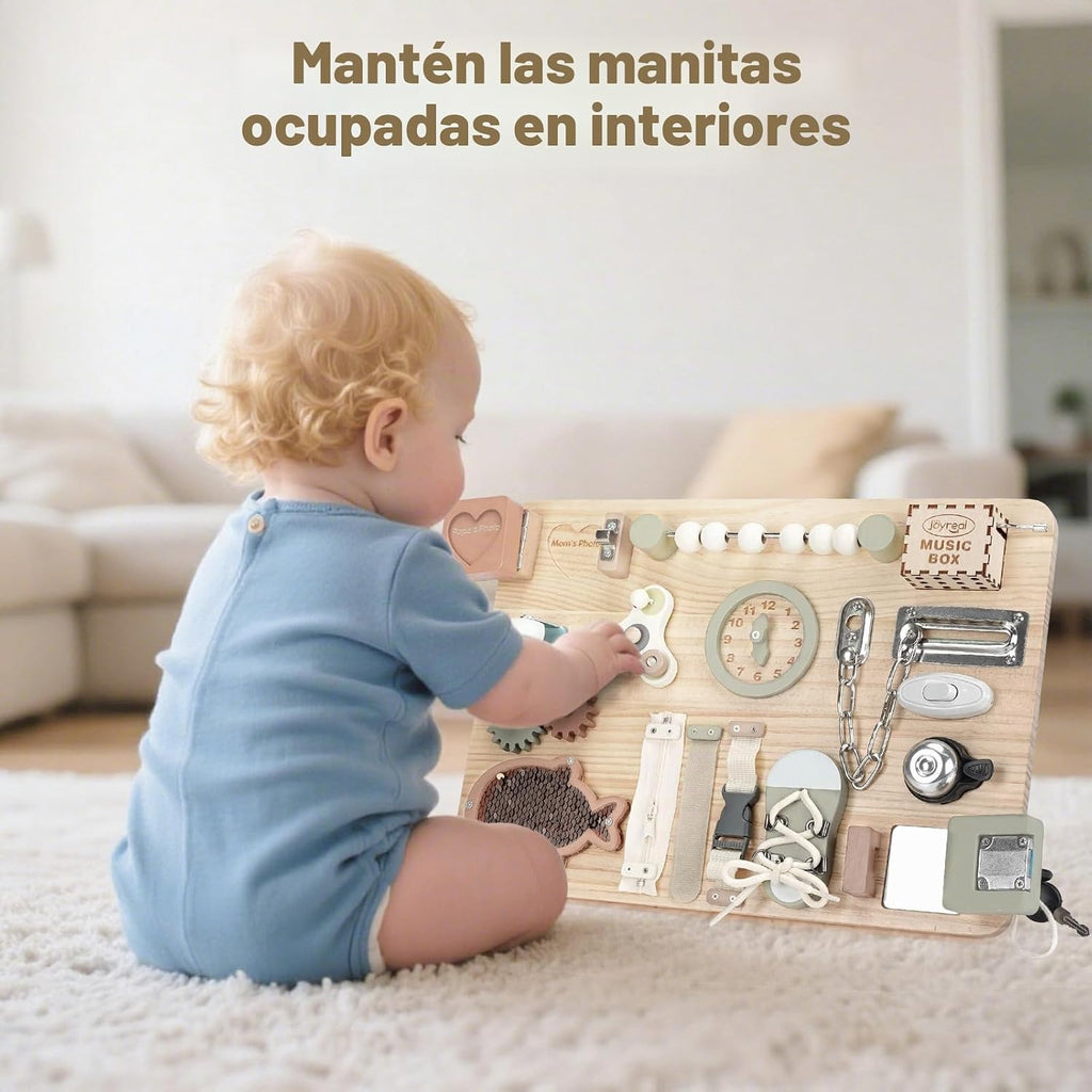 Joyreal Tablero grande de madera con soporte plegable para niños pequeños