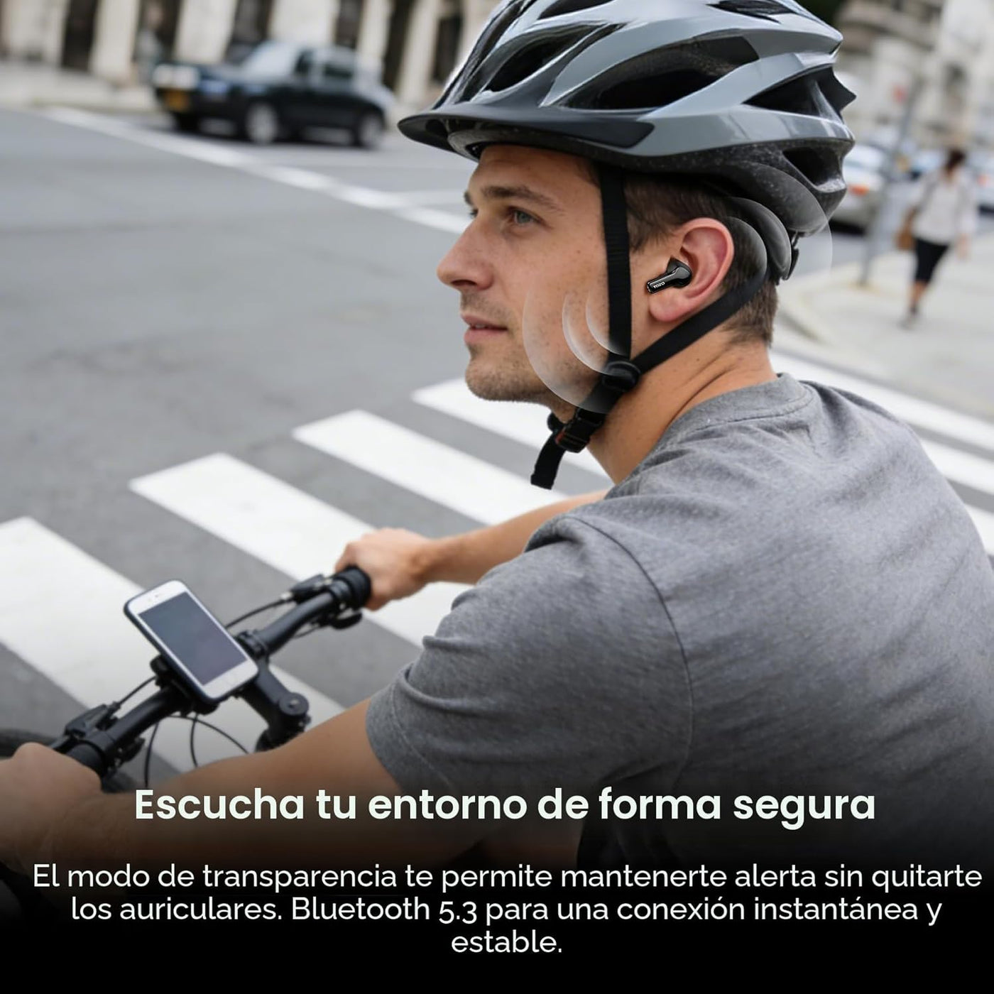TOZO Auriculares inalámbricos híbridos con cancelación activa de ru...