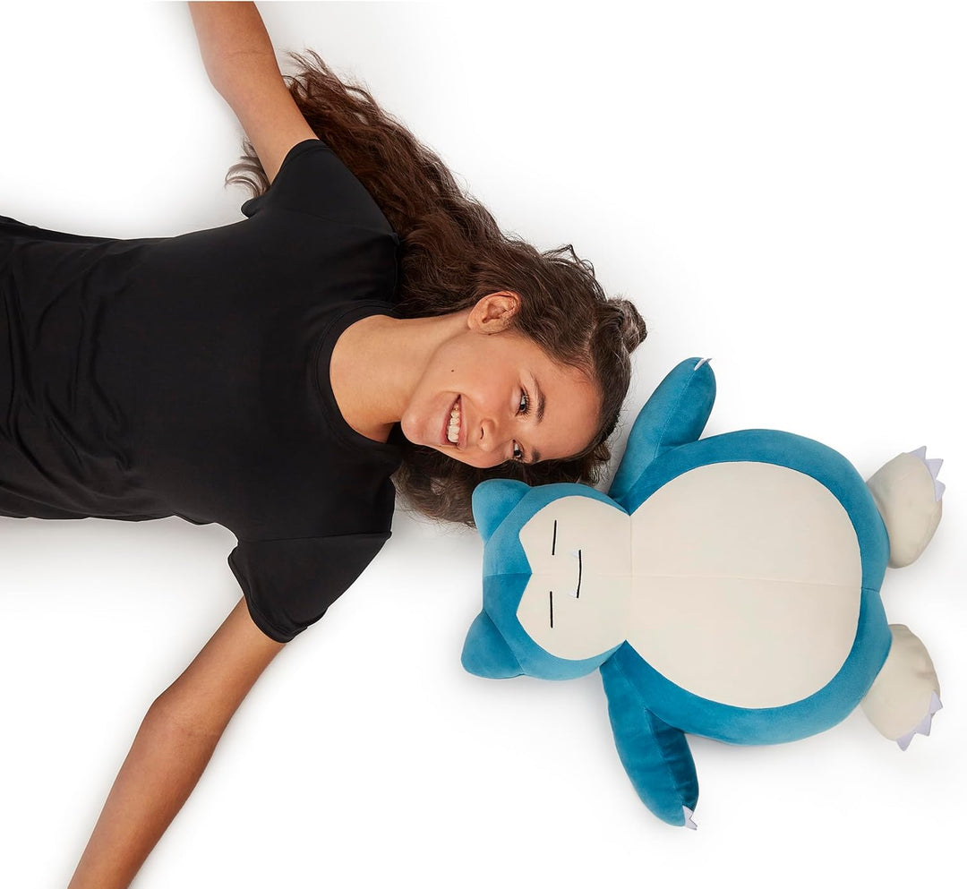 Pokemon Snorlax - Peluche para dormir, 18 pulgadas, felpa prémium e...