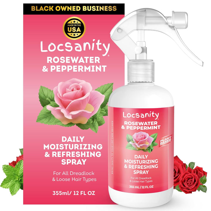 Loc Spray - Locsanity - Spray hidratante diario de agua de rosas y...