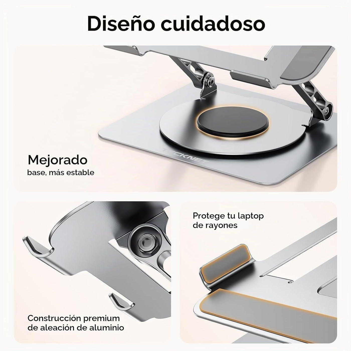 TECKNET Soporte para computadora portátil para escritorio, soporte...