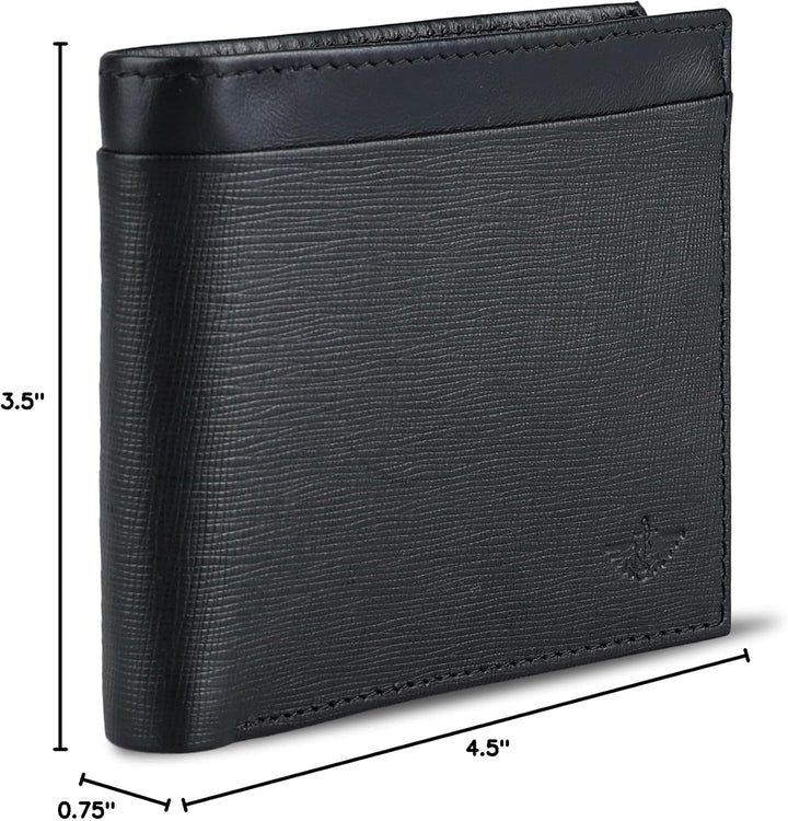 Dockers Mens piel Capacidad extra Slimfold Bifold Wallet
