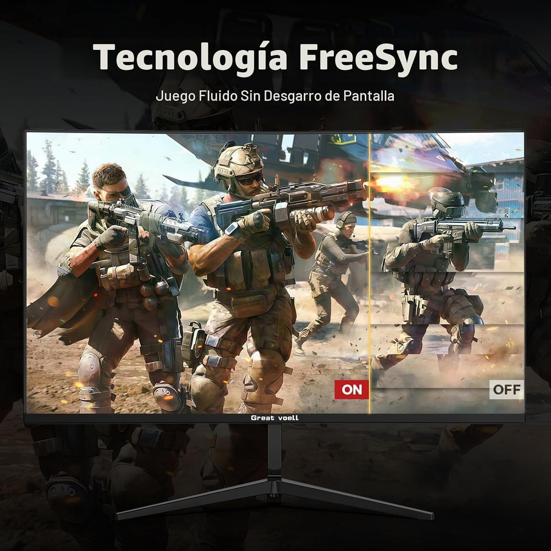 Great voell Monitor curvo para juegos de 24 pulgadas 200Hz, pantall...