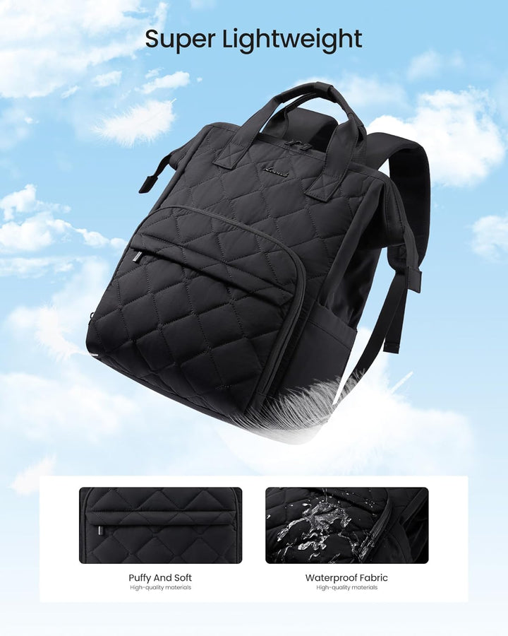 LOVEVOOK Mochila para laptop para mujer, mochila de viaje de trabaj...