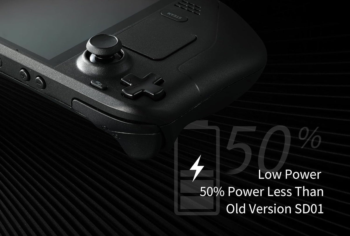 Módulo de Joystick de Efecto Hall GuliKit para Steam Deck OLED, Reemplazo de Joystick Electromagnético con Detección de Toque Original, sin Soldadura, Calibración con un Solo Botón, Joysticks con Tapas (No para LCD)