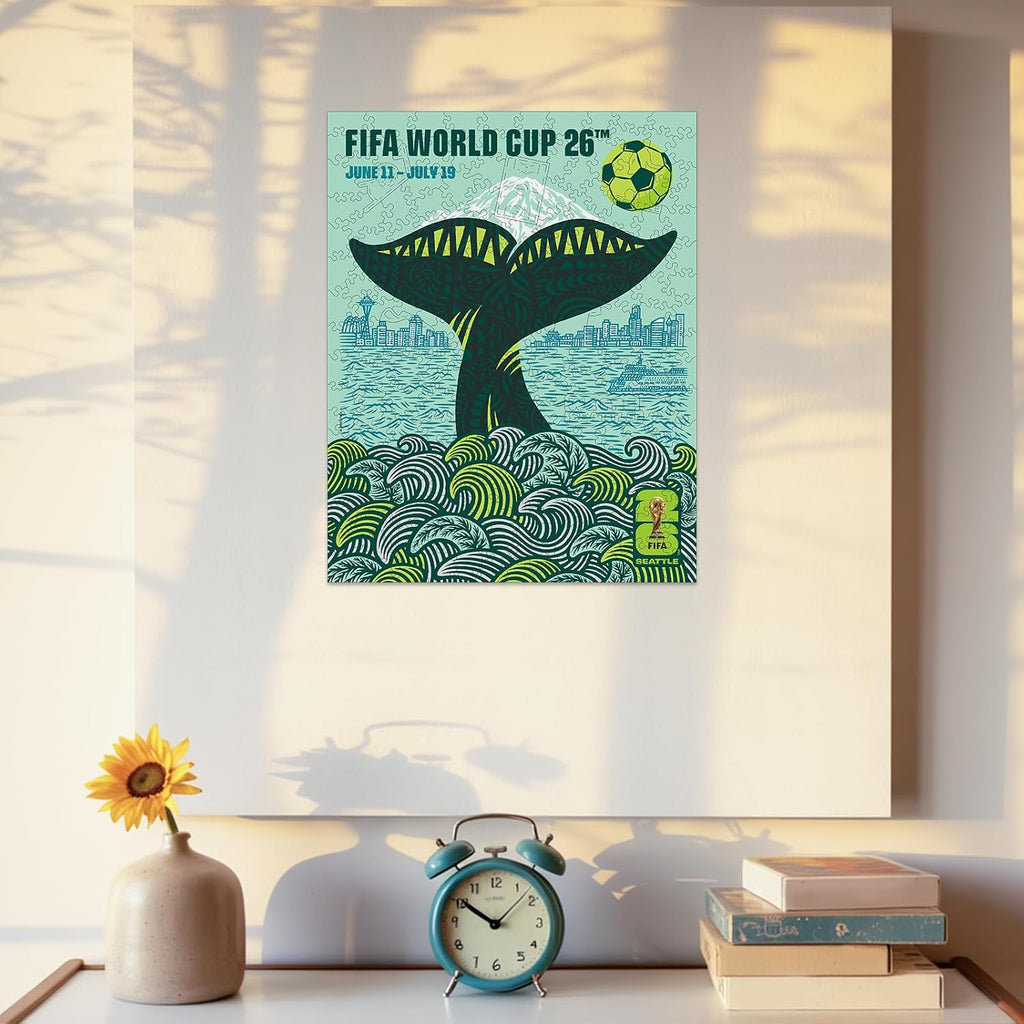 Copa Mundial de la FIFA 2026 200 piezas rompecabezas de madera Seattle City