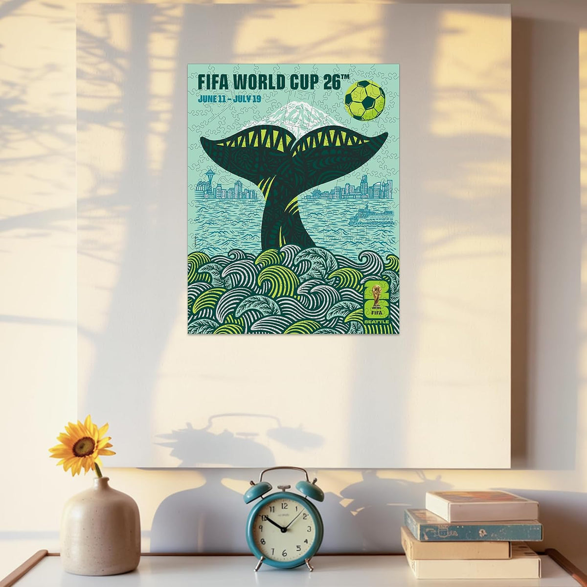 Copa Mundial de la FIFA 2026 200 piezas rompecabezas de madera Seattle City