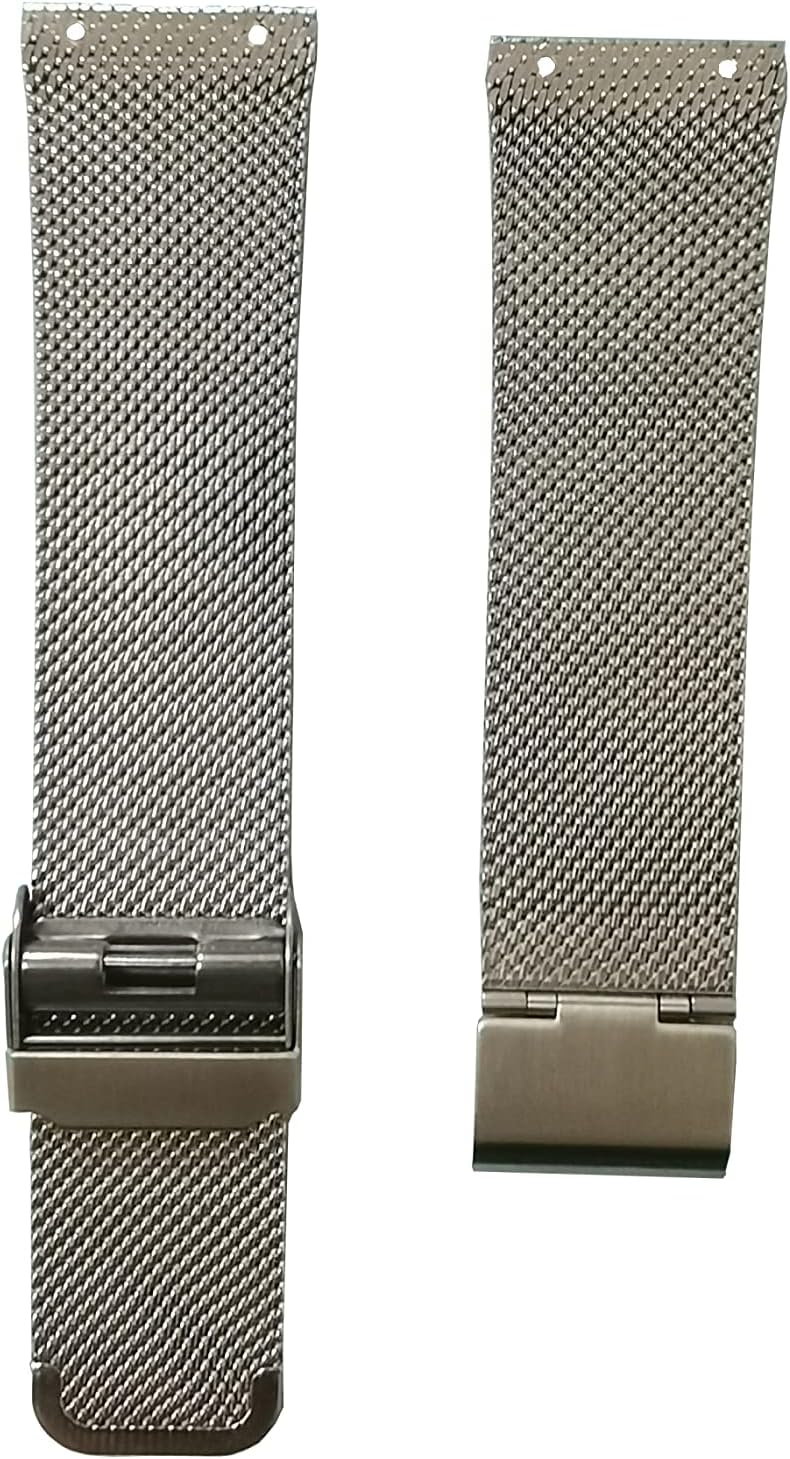 NZZXTO Correa de reloj de repuesto para reloj Skagen unisex con correa delgada de tornillo de 0.866 in a 0.787 in (espacio entre agujeros de 0.551 in)
