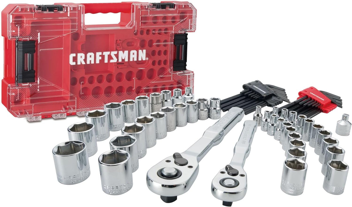 CRAFTSMAN - Juego de herramientas mecánicas Versastack, mando de 1/4 y 3/8 pulgadas, 71 piezas (CMMT45171)