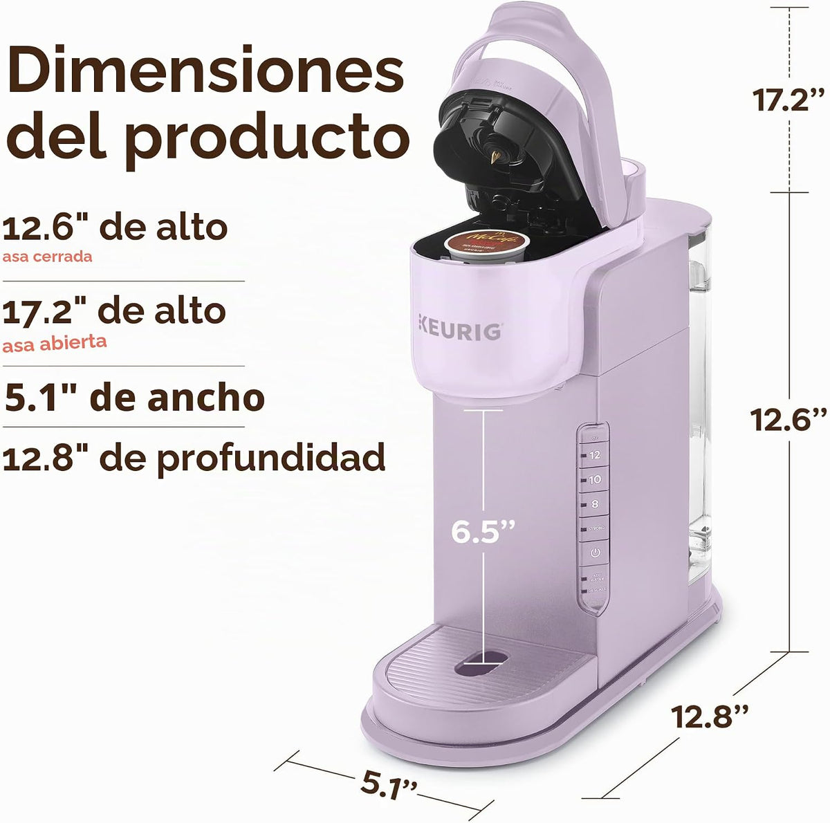Keurig K-Express - Cafetera de cápsulas K-Cup de una sola porción, lavanda