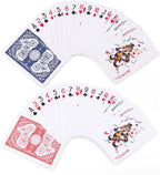 LotFancy - 24 barajas de cartas de juego a granel, tamaño de póquer (índice estándar, 12 azules y 12 rojas), para Blackjack, Euchre, juego de cartas Canasta, cartas de póquer de grado de casino