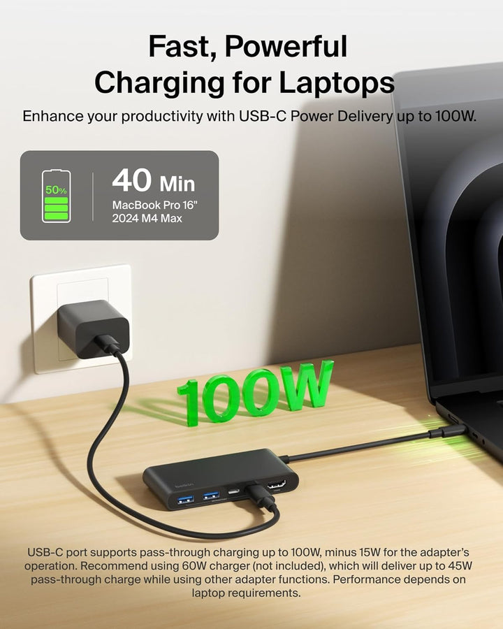 Belkin Concentrador USB C concentrador de 5 puertos con