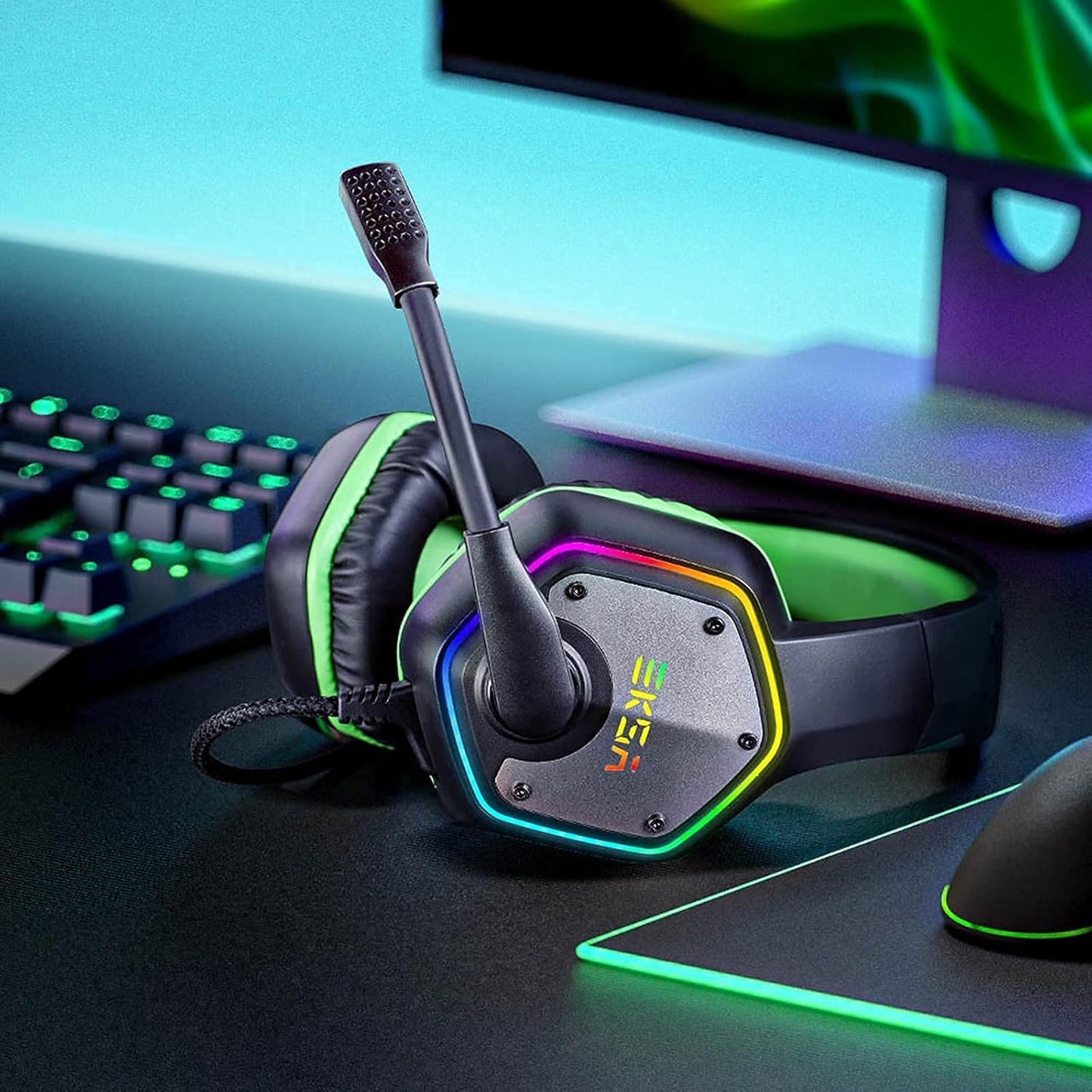 EKSA E1000 - Auriculares para juegos, auriculares para computadora...