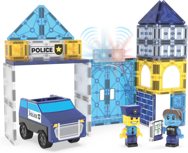 MAGNA-TILES Juego de construcción magnética de 35 piezas