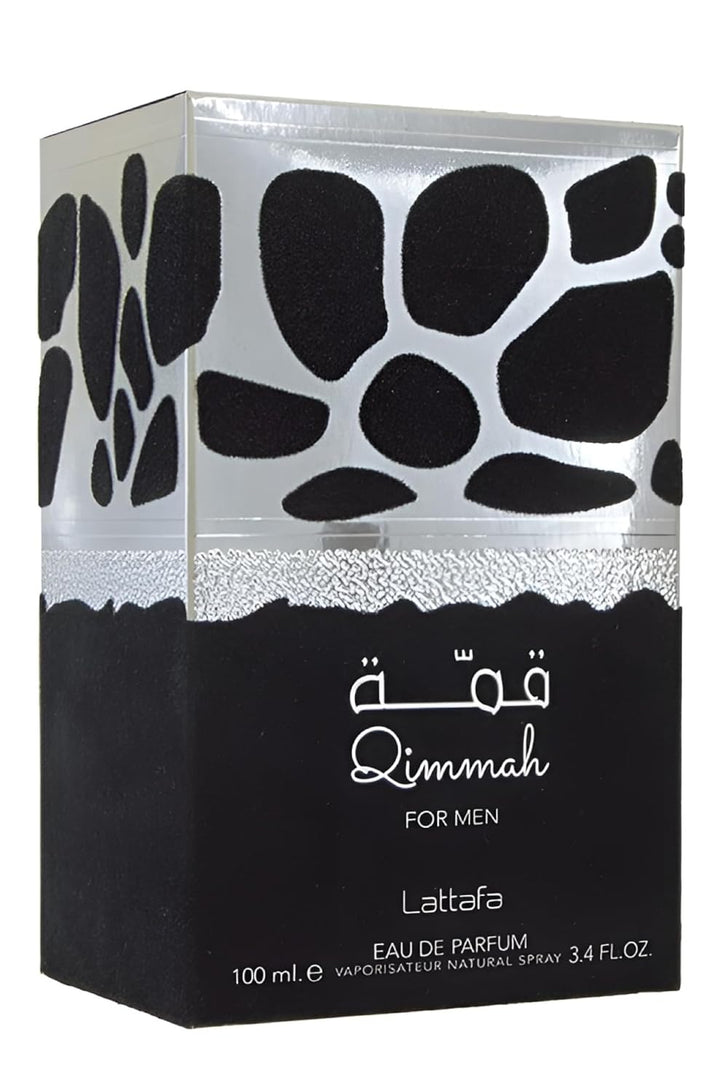 Lattafa Qimmah Eau de Parfum Spray para Hombre, 3.4 onzas