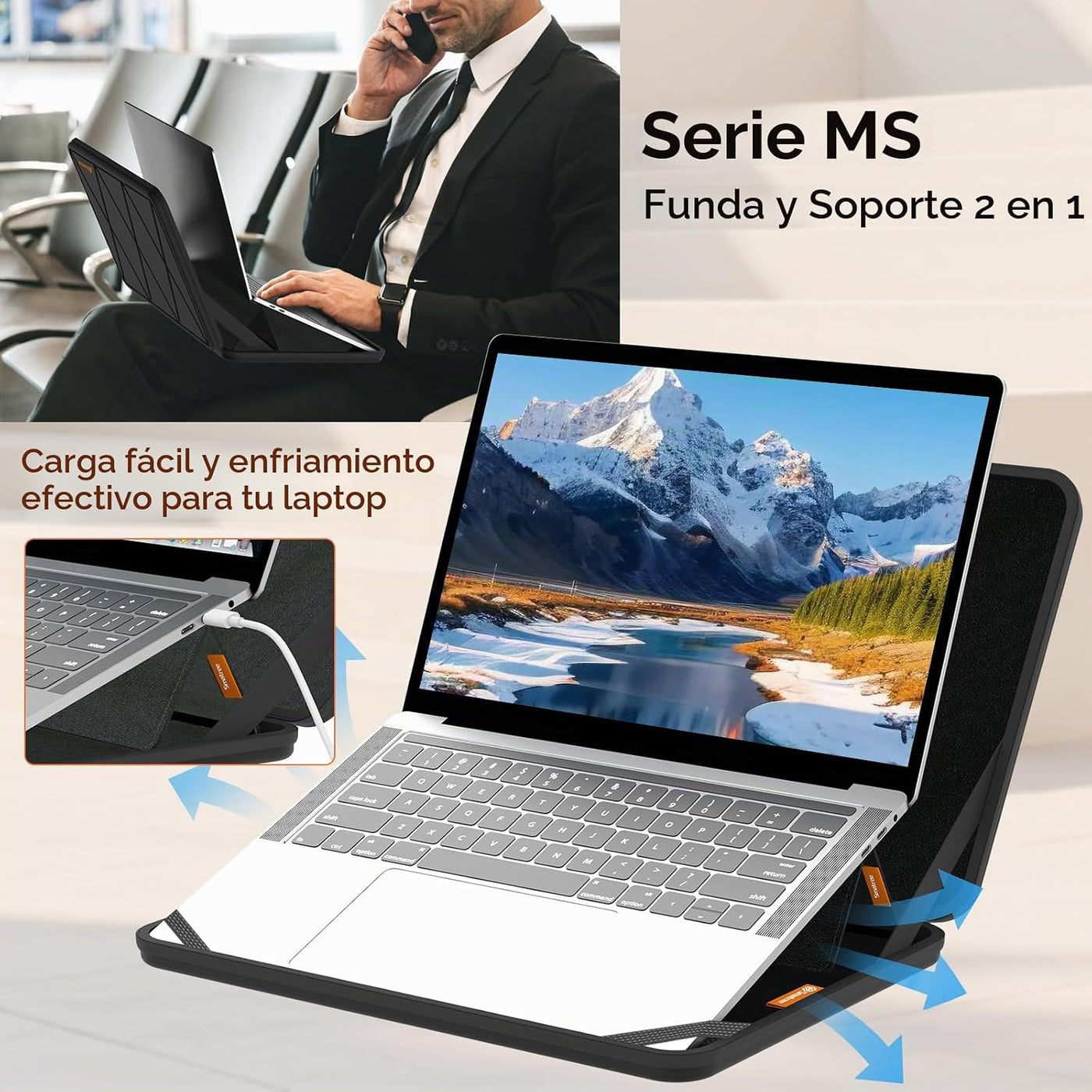 Smatree MS94T - Funda protectora rígida para portátil de 16 pulgada...