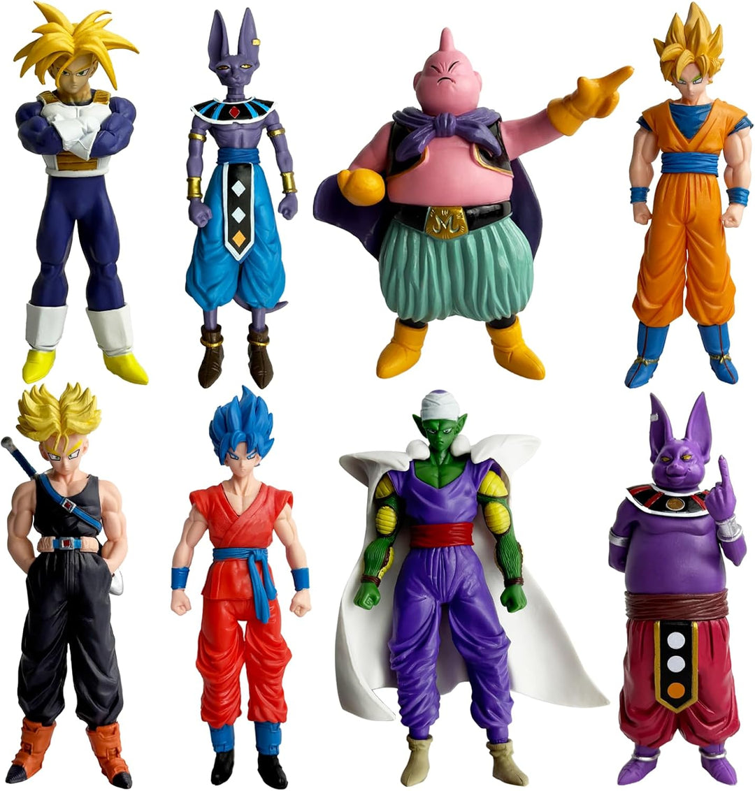 Juego de figuras de acción de superhéroes de anime, figuras de guer...