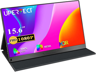 UPERFECT Monitor portátil, 15.6 pulgadas IPS HDR 1920 x 1080 FHD pa...