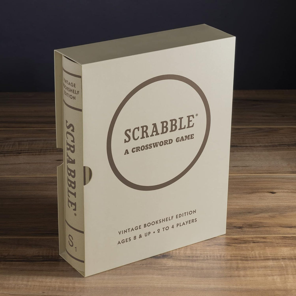 WS Game Company Scrabble Vintage Bookshelf Edition Juego de mesa, 2-4