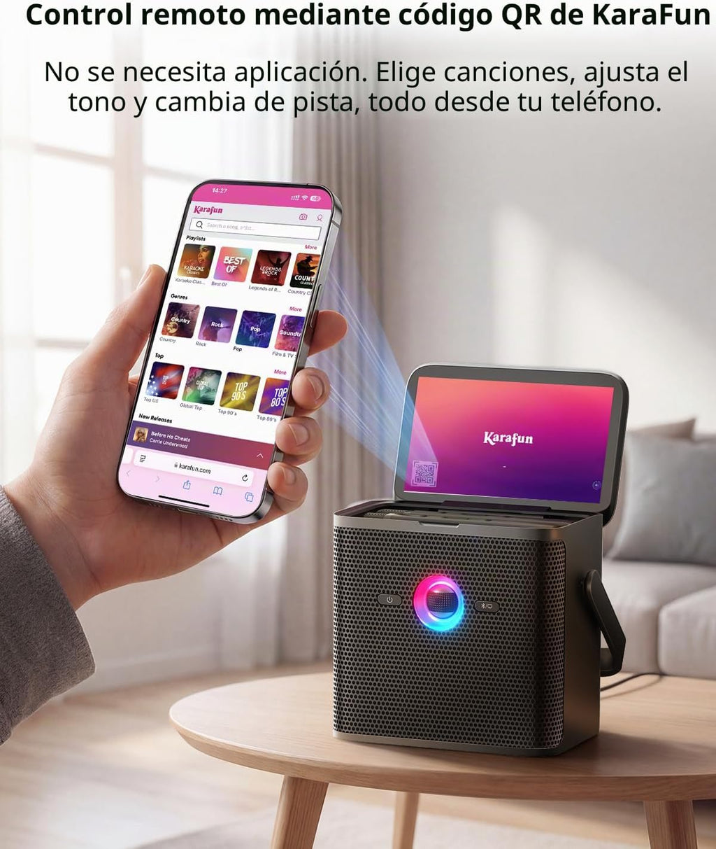 Ikarao Karaoke Machine con Lyrics Display, Professional Karaoke System