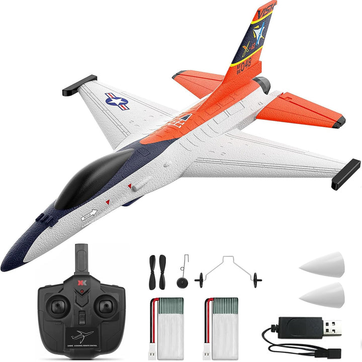 DEERC Avión RC estilo F-16 (X-62A Vista), chorro de control remoto...