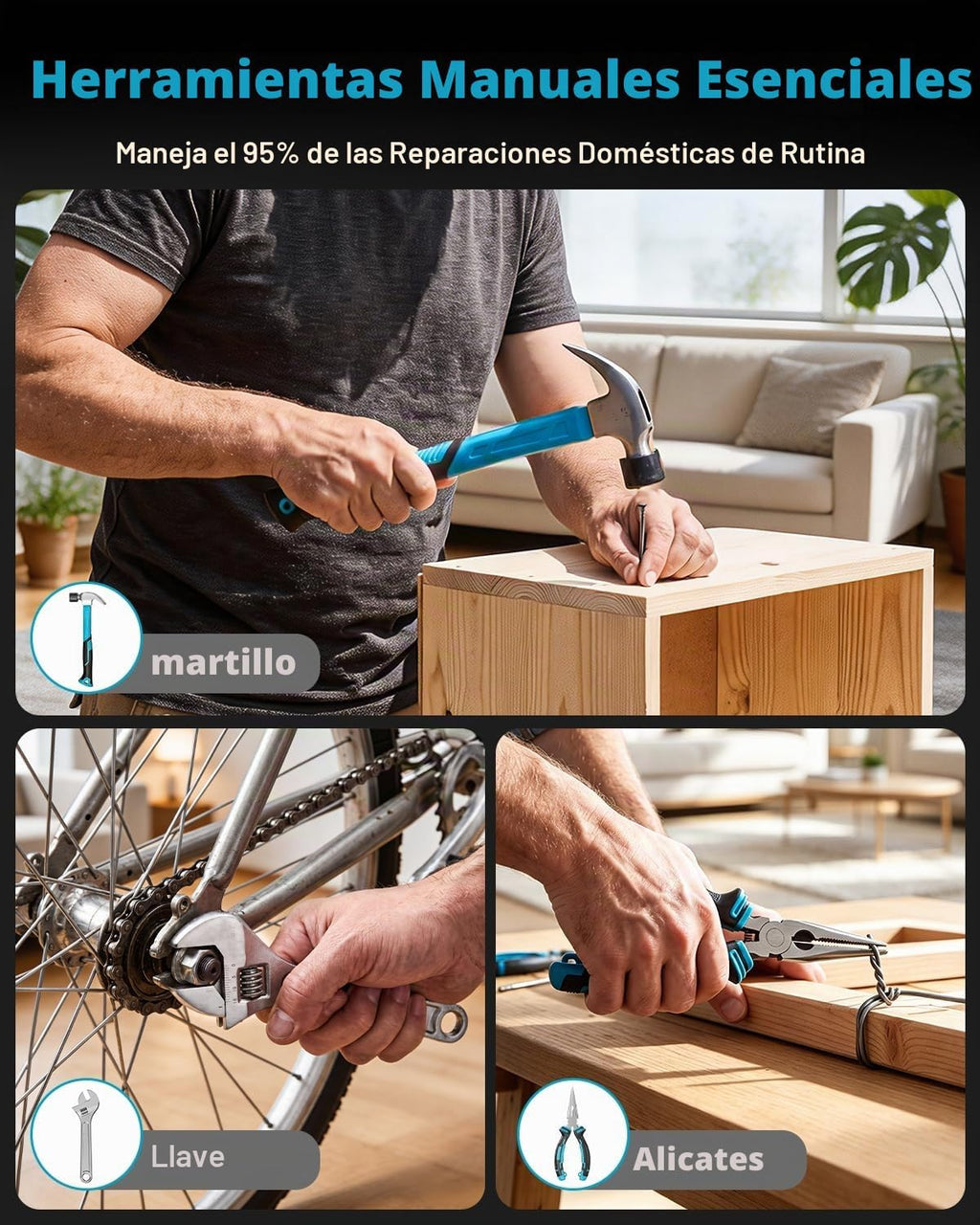 Seesii - Juego de taladro eléctrico de 20 V, kit de herramientas de 183